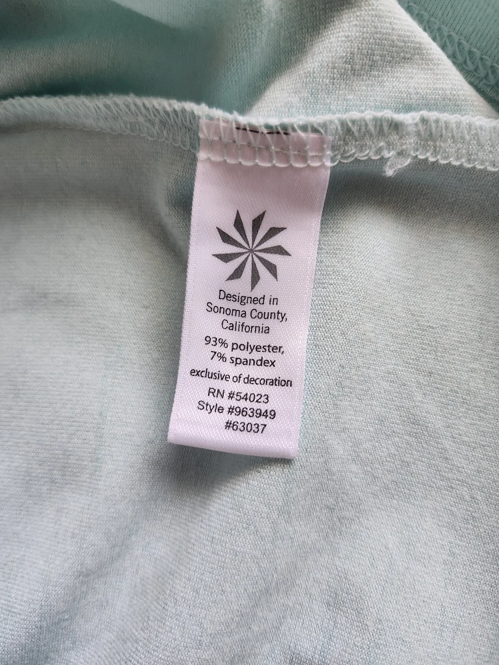 Light Mint Half-Zip Hooded Pullover with Kangaroo Pocket Light G. Medium No Tag